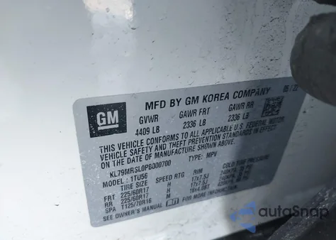 2023 Chevrolet Trailblazer Awd Lt z USA, uszkodzony, nr VIN KL79MRSL0PB000700